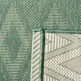 thumbnail image 5 of SAFAVIEH Courtyard Carl Geometric Indoor/Outdoor Area Rug, Dark Green/Beige, 5'3" x 7'7", 5 of 7