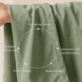 thumbnail image 4 of StangH Extra Long Sage Green Velvet Curtains 108 inches - Large Window Thermal Insulated Luxury Drapes in Lively Color for Bedroom/Sliding Door/Hall, W52 x L108, 2 Panels, 4 of 8