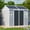 Grey, variant on JULY'S SONG 8x4 FT Resin Lean to Shed, Outdoor Plastic Storage Shed with Floor & 2 Windows, Vent, Waterproof Tool Shed for Outside, Grey