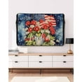 thumbnail image 5 of 4th of July Outdoor TV Cover 70 to 75 Inch Weatherproof, Watercolor Floral Botanical American Flag 600D Oxford TV Covers with Waterproof Zipper, Outside Flat TV Screen Protector Size 68"Wx42"Hx4.5"D, 5 of 7