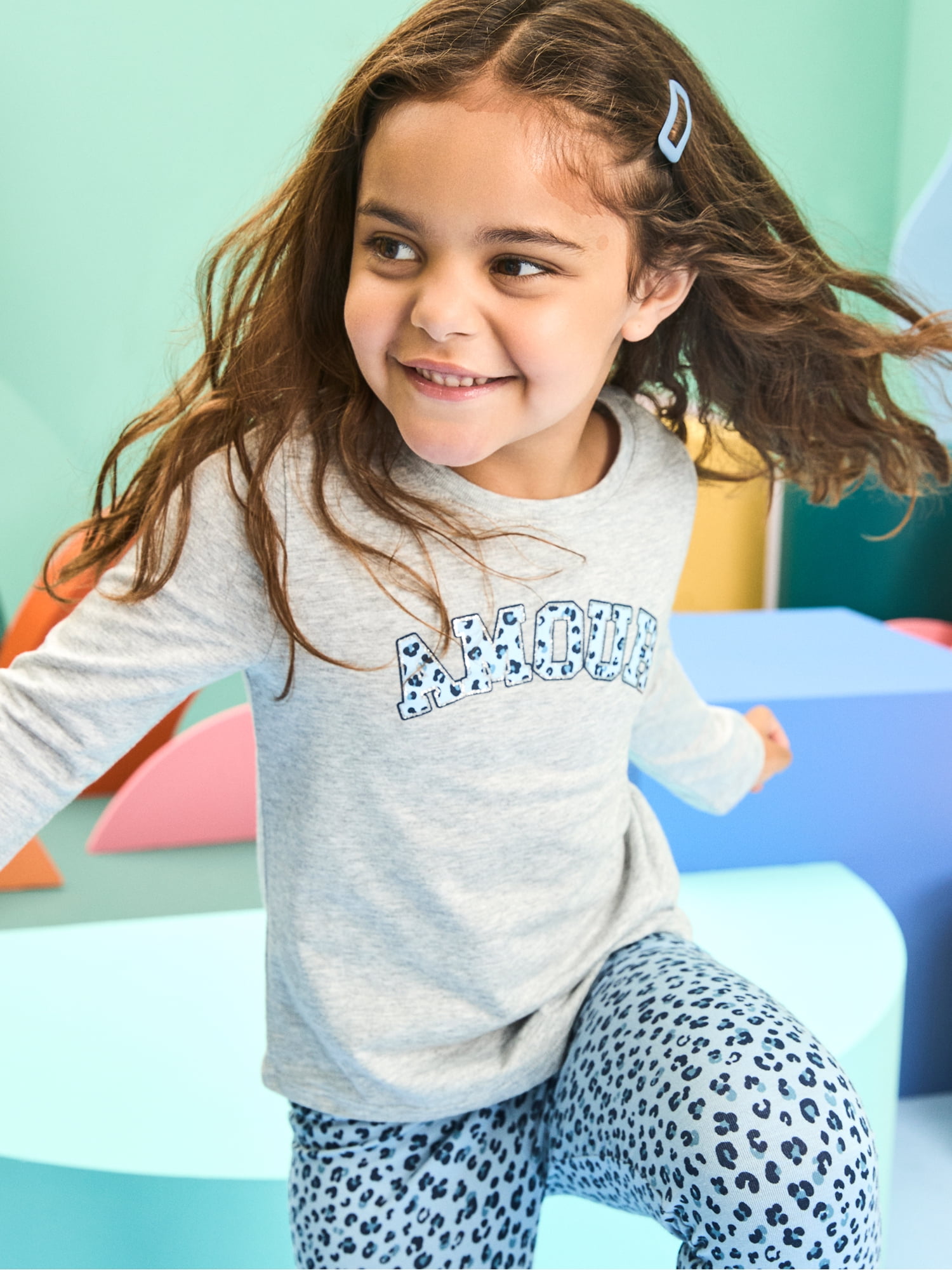 Garanimals Baby & Toddler Girl Long Sleeve Shirts, Single & 3-Pack, Sizes 0-6T