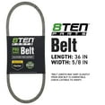 thumbnail image 2 of 8TEN Belt with KEVLAR for Exmark Metro Turf Tracer HP 1-413096 1-303078 36 x 5/8 810-CBL2187T, 2 of 7