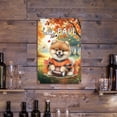 thumbnail image 3 of Hello Fall Pomeranian Football Welcome Autumn with Leaves Pumpkins Vertical Metal Aluminum Sign Pom Dog Lover Gifts Wall Art Home Decor - 00012, 3 of 5