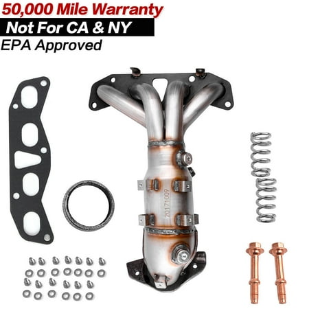 Boat Exhaust Manifolds Direct-Fit Exhaust Manifold Front Catalytic Converter for 2002-2006 Nissan Altima/Sentra 2.5L ()