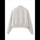 thumbnail image 4 of Chaqueta de Color Liso para Mujer, Chaqueta Corta Informal de , Chaqueta de Larga con Cremallera, Abrigo, Ropa de Abrigo Beige XS, 4 of 5