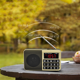 thumbnail image 4 of Radio portátil FM, radio de onda corta con el mejor efecto de recepción, salida de auriculares/entrada auxiliar/MP3/altavoz externo/tarjeta TF, almacena estaciones automáticamente y funciona con, 4 of 5