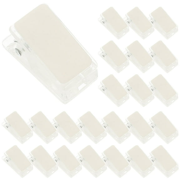 Homoyoyo Photo Clips Transparent Plastic 30Pcs 1.02X0.51X0.51In