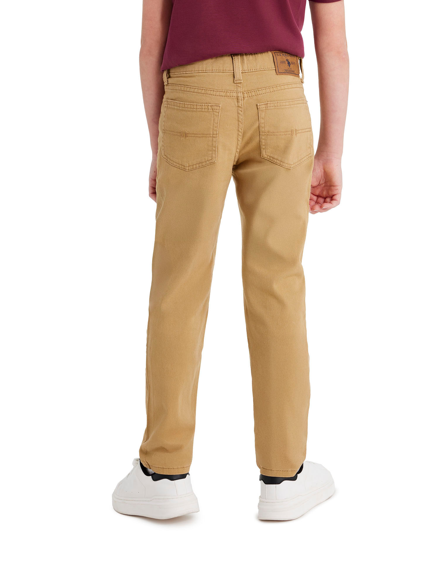 U.S. Polo Assn. Boys Stretch Twill 5-Pocket Straight Fit Pants photo 4