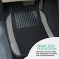 thumbnail image 5 of FH Group Carpet Floor Mats for Car, SUV, Van Universal Fit w/ Free Gift - Full Set F14407Gray, 5 of 10