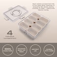 thumbnail image 4 of Cook with Color 8-Compartment Portable Snack Box Food Storage Carrier with Ice Pack, Leak-Proof, Taupe, 4 of 7