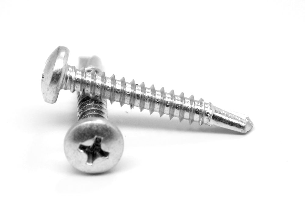 Pan Head #6-20 Thread Size 1-1/2 Length #2 Drill Point Pack of 8000 1-1/2 Length Zinc Plated Finish Steel Self-Drilling Screw Small Parts 0624KPP Phillips Drive Pack of 8000 