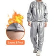 thumbnail image 2 of HLONK Combinaison de Sauna de Sueur Perte de Poids Corps Entier Exercice Gym Anti-Rip PVC pour Hommes Femmes, 2 of 9