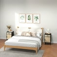 thumbnail image 2 of HOMCOM Bedside Table Set of 2 with Storage Drawer for Bedroom Living Room, 2 of 10