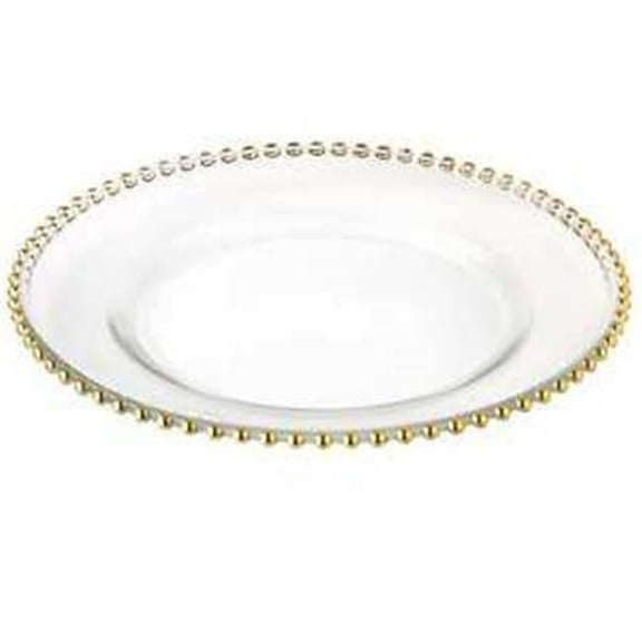 Leeber 31171 Bead Chargers Plate, Gold - Set of 4