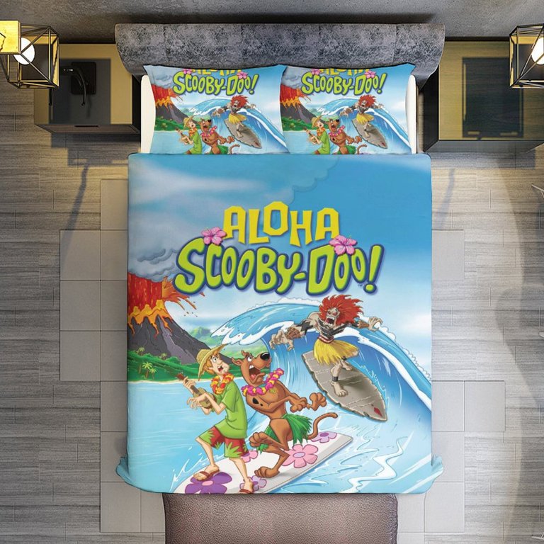 アメリカアニメキャラクター　スクービードゥー 肌掛け布団 Scooby Doo Bedding Set Anime Bedding Set Cartoon Duvet Cover Set