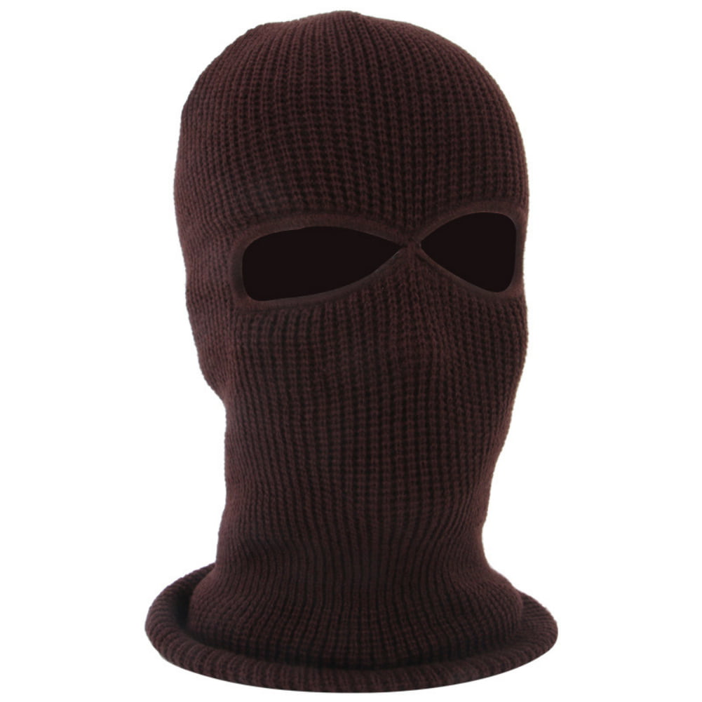 Details about   Elastic Knitted Full Face Cover 2/ 3 Holes Winter Ski Face Mask Knit Balaclava 