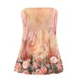thumbnail image 4 of Women's Summer Tube Tops Casual Strapless Tops Loose Sleeveless Going Out Bandeau Tank Shirts, 4 of 5