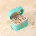 thumbnail image 4 of Mini Ring Box And Portable Jewelry Organizer Leather Earrings And Rings Storage Case, 4 of 4