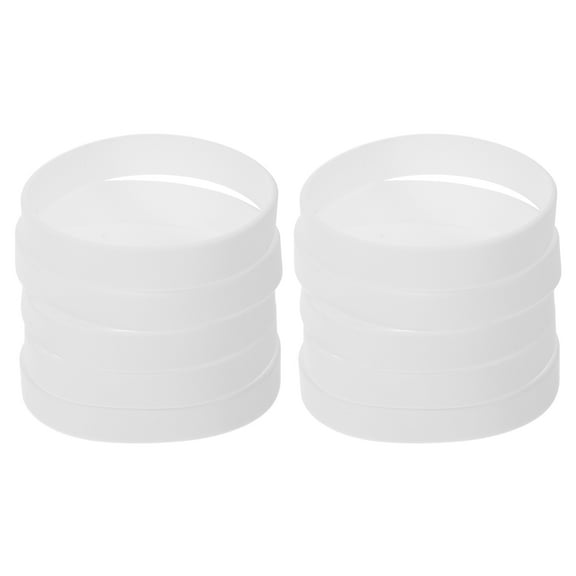 SOPOTUTU festival wristbands Bracelet White Secure Fit Men Women Parties 50Pcs