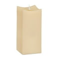 thumbnail image 5 of Set of Two Beige Square Flameless Pillar Candles, 5 of 6