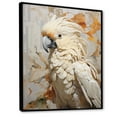 thumbnail image 2 of Designart "Elegance In Beige Parrot Feathers II" Parrot Floater Framed Wall Decor, 2 of 5