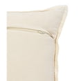 thumbnail image 4 of Laddha Home Designs Handwoven Geometric Flanged Throw Pillow Cover - 20" - Gray and Cream, 4 of 8