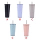 thumbnail image 3 of Advancent Taza de café con pajita de acero inoxidable, doble capa de vacío, taza de 500ml con aislamiento térmico, taza antifugas, taza con aislamiento Mostrada negro Advancent HA007937-01B, 3 of 6