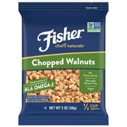 FISHER Chef's Naturals Chopped Walnuts, 2 oz, Naturally Gluten Free, No Preservatives, Non-GMO
