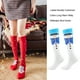 thumbnail image 4 of Minnieouse 1 par de calcetines de nailon con temática navideña para hombres y mujeres, calcetín cálido transpirable de tubo largo para banquetes, medias Medias muñeco de nieve azul Minnieouse AP012906-04, 4 of 6