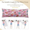 thumbnail image 5 of Sanrio Hello Kitty Cartoon Super Soft Microfiber Zipper Throw Pillow Cover 20x60inch, 5 of 5