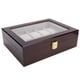 thumbnail image 2 of Caja De Reloj De Apariencia Elegante Fácil De Limpiar, Organizador De Relojes, Equipado Con Pulseras De Almohadas Peque?as Para Aretes, 2 of 8