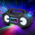 thumbnail image 3 of ION Audio Party Rocker Go HighPower Boombox Portable Speaker with Party Starter Lights Black iSP147, 3 of 11