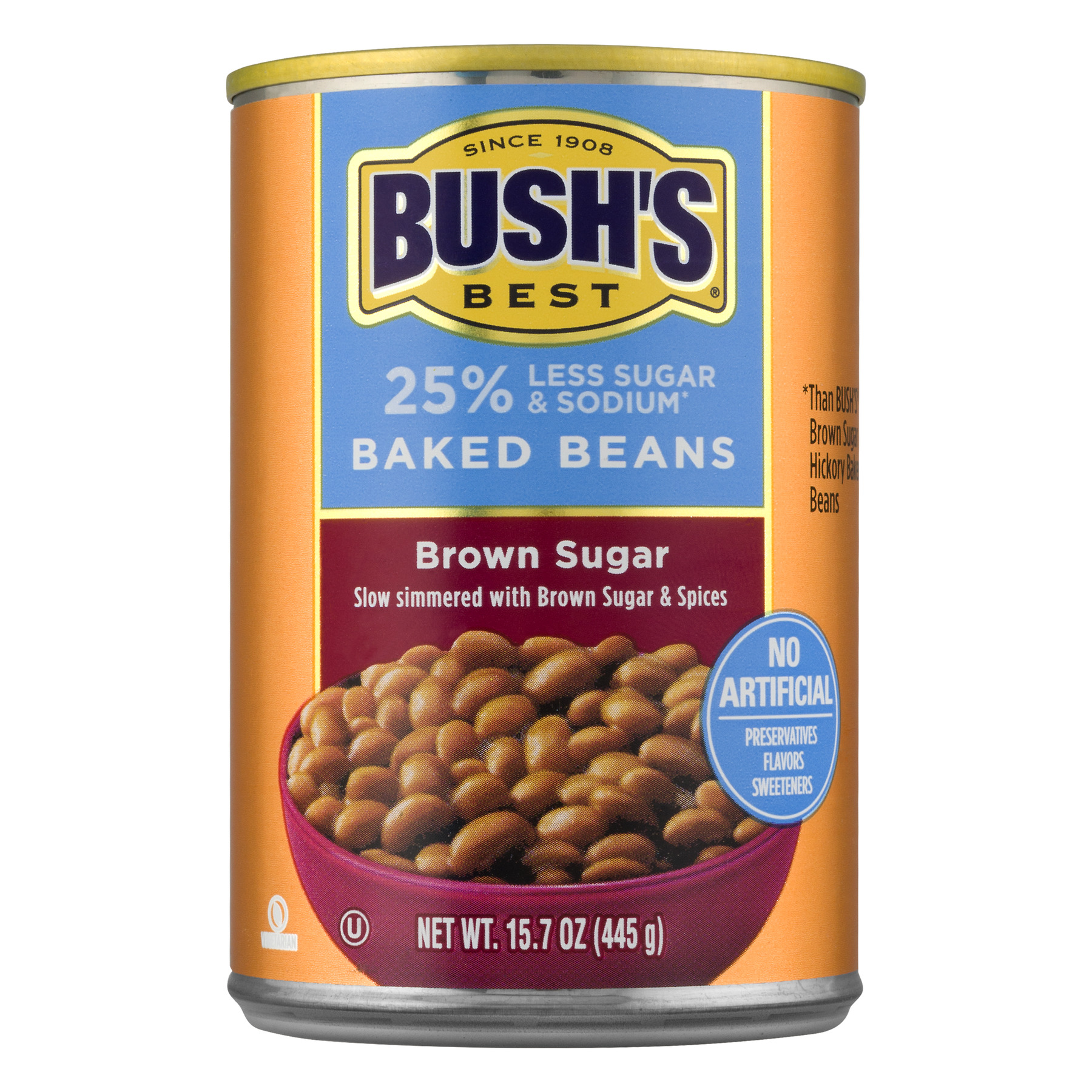 BUSH'S BEST Baked Beans Brown Sugar, 15.7 OZ