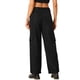 thumbnail image 3 of Pantalones cargo de mujer Daring Diva de tiro medio, anchos y holgados, estilo Y2K, casuales con bolsillos, talla L, color negro, 3 of 6