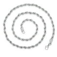 thumbnail image 3 of Crucible Jewelry Men's Rope Chain Stainless Steel Necklace (6mm) - 26", 3 of 5