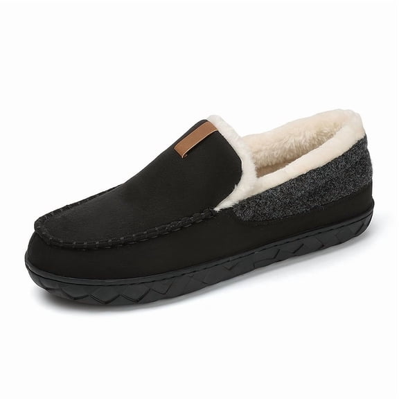 [Classic moccasin slippers] Classic moccasin slippers | Couple-style Men's and Women's with plush velvet lining for home comfort