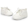 thumbnail image 4 of Infant Baby Boys Girls Loafers Classic PU Leather Wedding Dress Shoes Toddler Brogue Formal Flat Lazy Crib Oxford First Walking Christening Shoe, 4 of 6