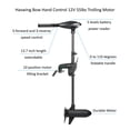 thumbnail image 2 of AQUOS 11.5ft Inflatable Pontoon Boat with Haswing 12V 55LBS Bow Mount Trolling Motor, 2 of 9
