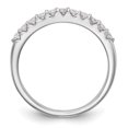 thumbnail image 2 of Solid 14K White Gold Diamond Wedding Band Ring Size 5 (.33 cttw.), 2 of 8