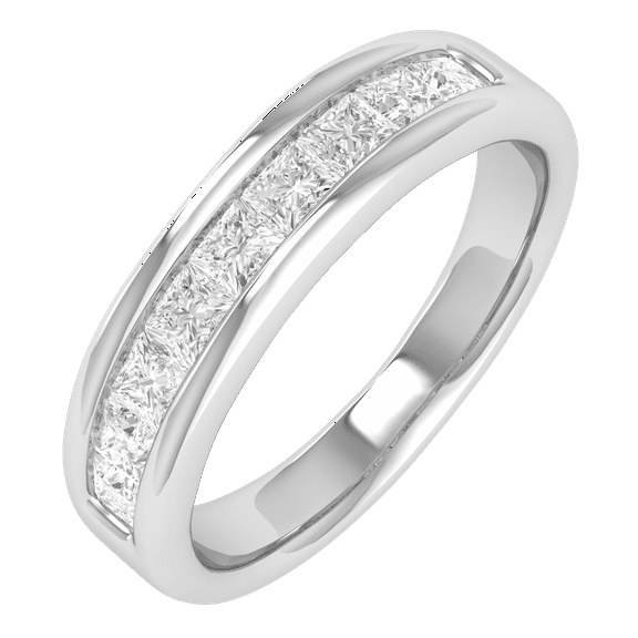3/4 Carat Diamond Wedding Band Ring in 14K Gold (Ring Size 4)