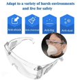 thumbnail image 2 of Safety Goggles Eye Protection Anti Vent Fog Goggles Clear Protective Glasses Lab Work Goggles Eye Protector, 2 of 5