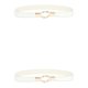 thumbnail image 4 of Cinturones de accesorios de moda Qarigey 2piezas Marrón claro Blanco, 4 of 6