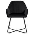thumbnail image 5 of vidaXL Dining Chairs Upholstered Chair with Metal Legs for Living Room Velvet, 5 of 92