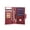 4-slots Red, variant on Contact's Leather Family 4 Passport Holder With Airtag,Travel Passport Wallet RFID Blocking (Red)