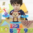 thumbnail image 2 of Juego de equilibrio «Monkey Balance», de plástico ABS, juguete de aprendizaje temprano de matemáticas para niños mayores de 3 años, para desarrollar la habilidad de contar, 2 of 7