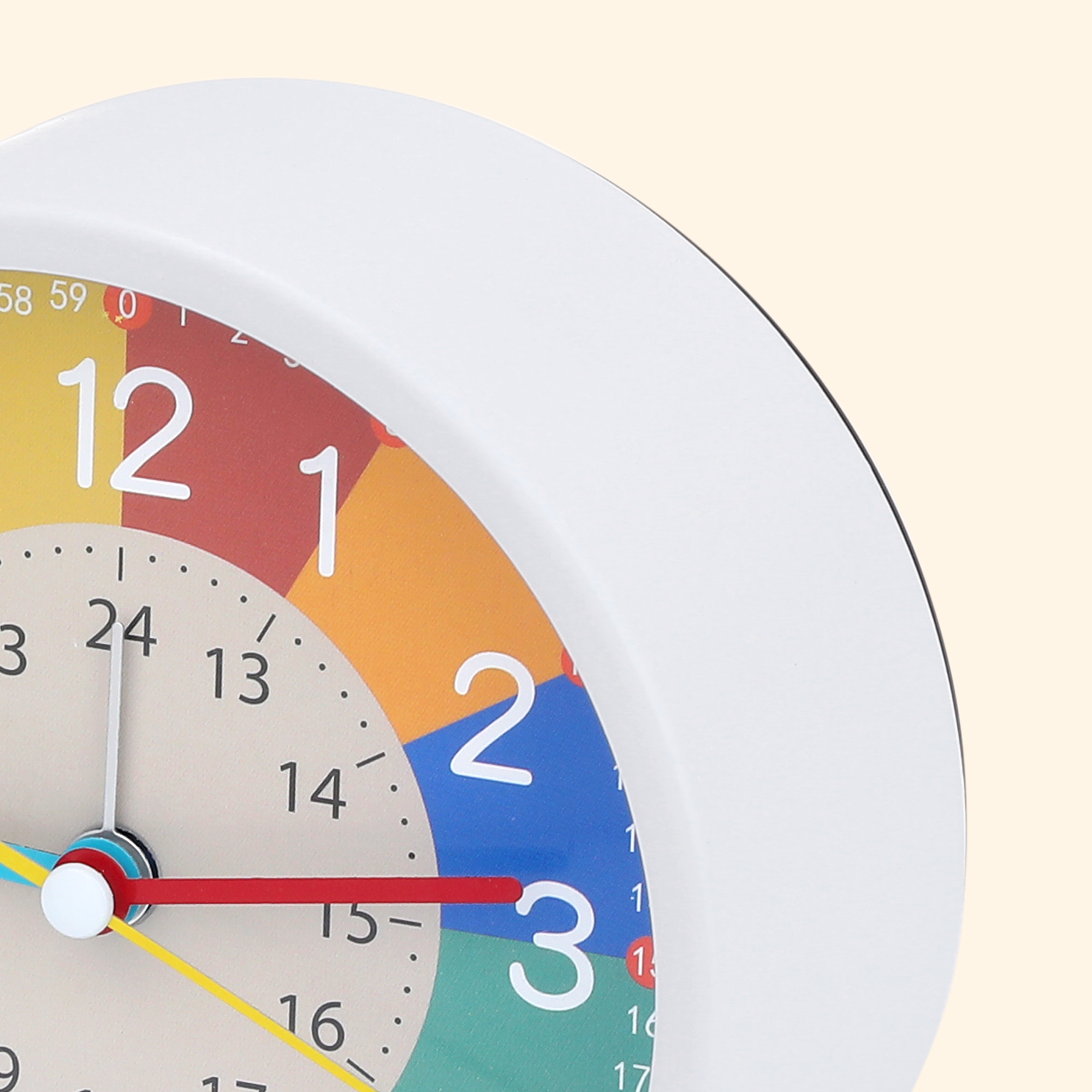 Unique Bargains Mechanical Alarm Clock White 4.5"L x 2.0"W x 4.7"H