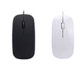 thumbnail image 2 of VONKY Wired Ultra-thin Mini Mouse Desktop Computer Laptop Matte Black White Cute Ergonomic Gaming Mouse, 2 of 9