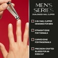 thumbnail image 2 of Revlon Dual-Ended Nail Clipper for Men, Straight and Curved Edges, For Fingernail and Toenail Trimming, Stainless Steel, 1 count, 2 of 8