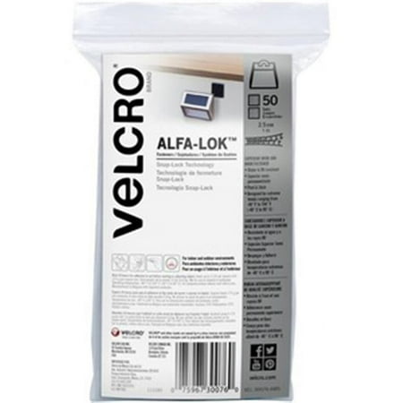 UPC: 0075967300760 | cloth hook and eye VEK30076 1 in. sq. Alfa-Lok Fastener – 50 Sheet – Pack of 50