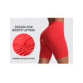 thumbnail image 5 of Shorts CRZ YOGA Butterlift tiro alto 15 cm rojo mediano, 5 of 5